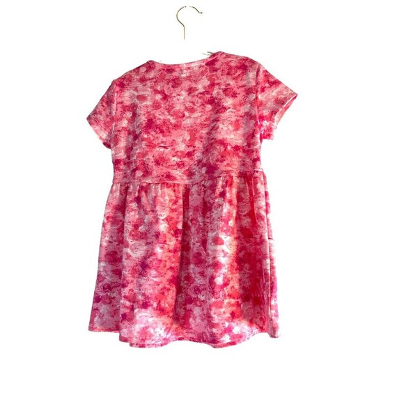 dot & Zazz Toddler Girls Dress Pink Floral Pockets Size XS 4-5 - Picture 2 of 5